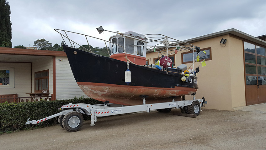 Boat storage on Elba Island